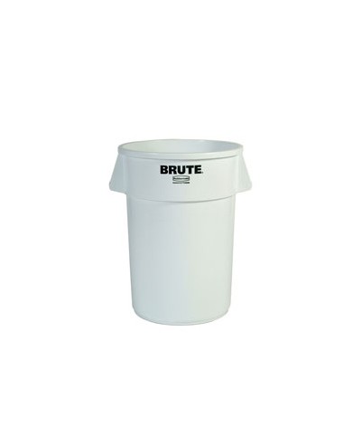 Contentor 38Litros s/Tampa Redondo Brute Branco