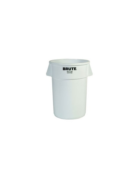 Contentor 38Litros s/Tampa Redondo Brute Branco