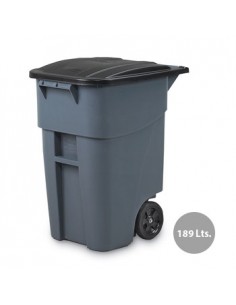 Contentor 189,3Litros c/Rodas c/Tampa Brute Cinza