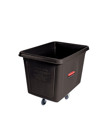 Contentor Retangular Rubbermaid FG461200 300Litros Preto