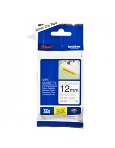 Fita Laminada SuperAdesiva 12mmx8mts Branco/Preto