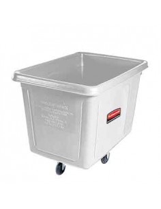 Contentor Retangular Rubbermaid FG461200 300Litros Branco
