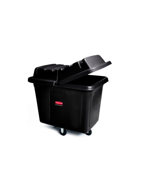 Contentor 400 litros s/Tampa Rectangular Preto