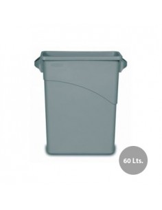 Contentor SlimJim c/Pegas 60 Litros Cinza