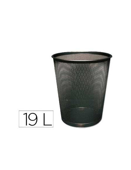 Caixote para lixo em rede metalica 295x345mm Preto