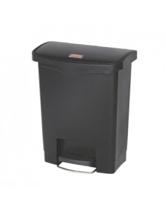 Contentor em resina Slim Jim Step-On c/Pedal 30 Litros Cinza