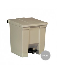 Contentor c/Pedal 30 Litros Bege