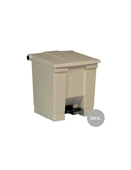 Contentor c/Pedal 30 Litros Bege