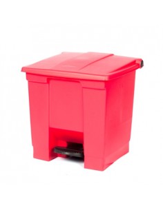 Contentor c/Pedal 30 Litros Vermelho