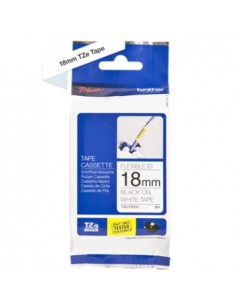 Fita Laminada Flexivel 18mmx8mts Branco/Preto