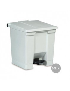 Contentor c/Pedal 30 Litros Branco