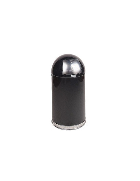 Papeleira Metal EasyPush Aco Revestido 45 Litros Preto