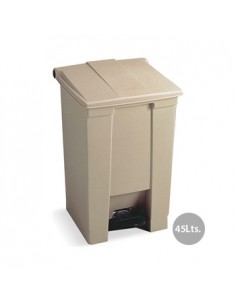 Contentor c/Pedal 45 Litros Bege