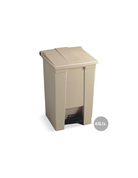 Contentor c/Pedal 45 Litros Bege