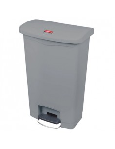 Contentor em resina Slim Jim Step-On c/Pedal 50Litros Cinza