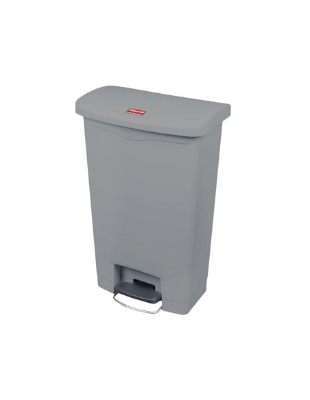 Contentor em resina Slim Jim Step-On c/Pedal 50Litros Cinza