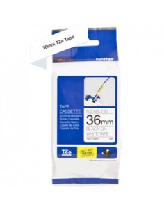 Fita Laminada Flexivel 36mmx8mts Branco/Preto