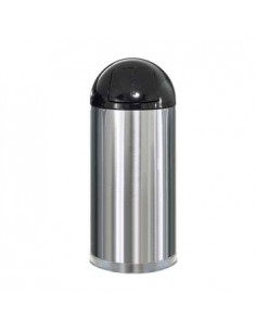 Papeleira Metal EasyPush Aco Inox 55 Litros