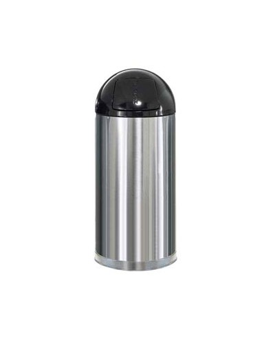 Papeleira Metal EasyPush Aco Inox 55 Litros