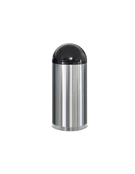 Papeleira Metal EasyPush Aco Inox 55 Litros