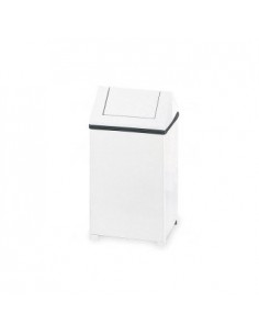 Papeleira Metal Aco Revestido 60 Litros Branco