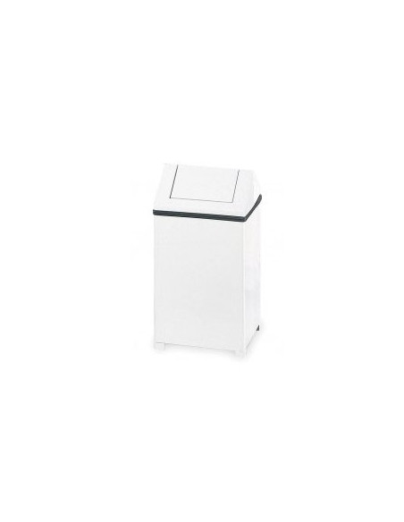 Papeleira Metal Aco Revestido 60 Litros Branco