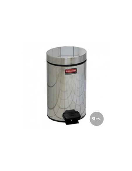 Papeleira Metal Aco Inox c/ Pedal 5 Litros