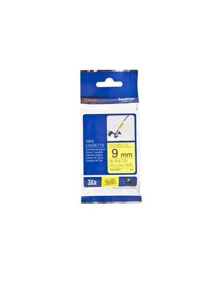 Fita Laminada Flexivel 09mmx8mts Amarelo/Preto