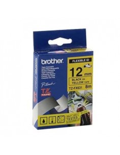 Fita Laminada Flexivel 12mmx8mts Amarelo/Preto