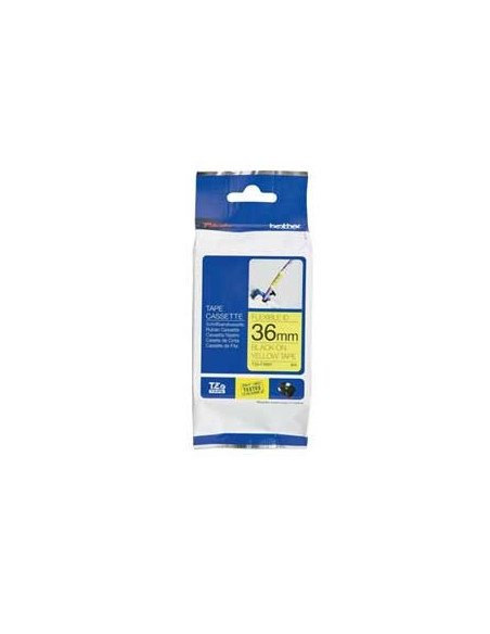 Fita Laminada Flexivel 36mmx8mts Amarelo/Preto