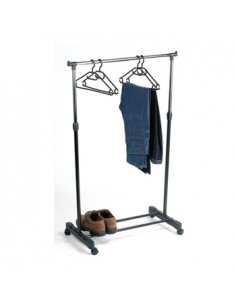 Expositor de cabides com rodas 80x42x160cm