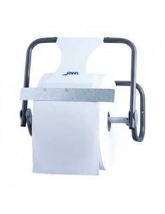 Suporte  P/Rolo Papel Industrial para Parede Aço Laminado