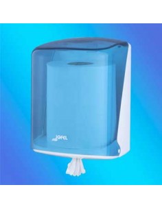 Dispensador Toalhas Rolo Extracao Central Azul