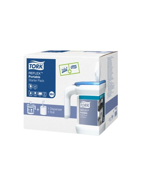 Dispensador Portatil+Rolo Toalhas TORK M4 Starter Kit