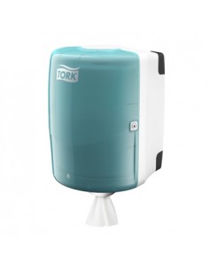 Dispensador Toalhas Mao Rolo TORK W2 Branco/Turqueza