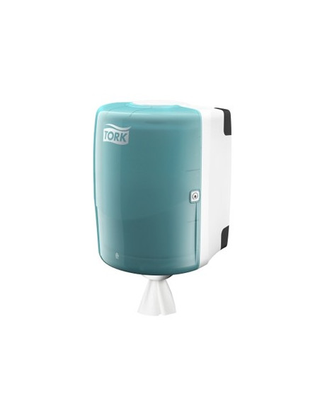 Dispensador Toalhas Mao Rolo TORK W2 Branco/Turqueza