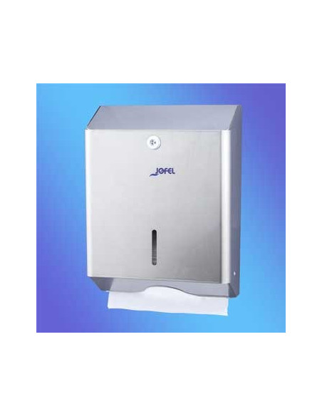 Dispensador Toalhas Mao Zig-Zag Aço Inox Satinado