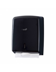 Dispensador Toalhas Mao Zig-Zag Preto