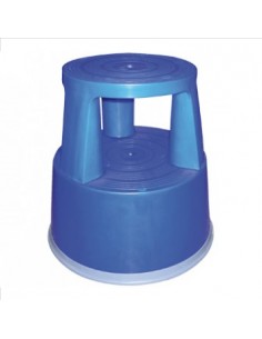Tamborete/Escadote Plástcio 2 Niveis 45cm Altura Azul