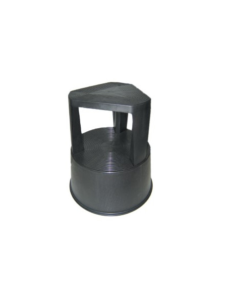 Tamborete/Escadote Plastico 2 Niveis 45cm Altura Cinza -KF00