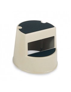 Tamborete/Escadote Plastico 2 Niveis 33cm Bege