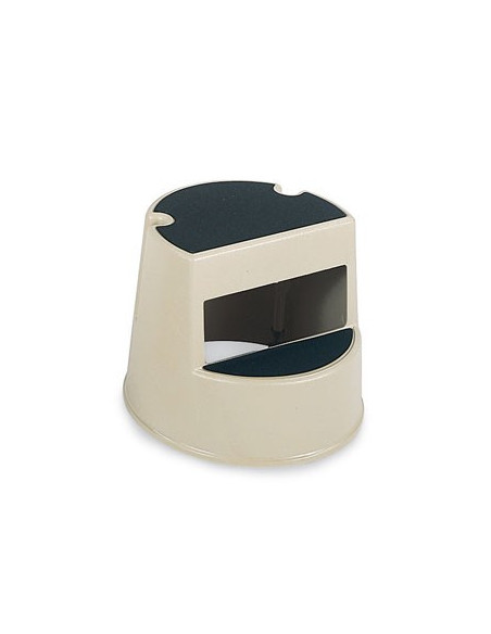 Tamborete/Escadote Plastico 2 Niveis 33cm Bege