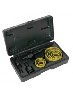 Kit de 8 serras circulares c/ broca piloto