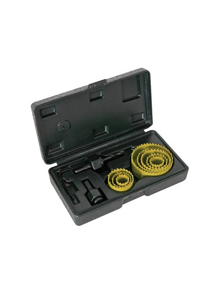 Kit de 8 serras circulares c/ broca piloto