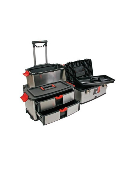 Caixa Ferramentas Trolley 4 Compartimentos 570x354x830mm