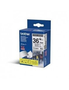 Fita Laminada SuperAdesiva 36mmx8mts Branco/Preto