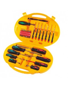 Kit de chaves e bits em Chrome Vanadium