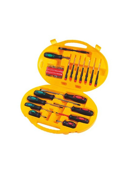 Kit de chaves e bits em Chrome Vanadium