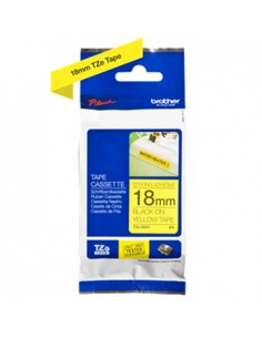 Fita Laminada SuperAdesiva 18mmx8mts Amarelo/Preto