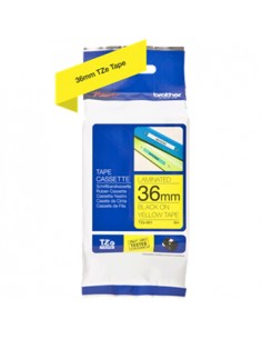 Fita Laminada SuperAdesiva 36mmx8mts Amarelo/Preto